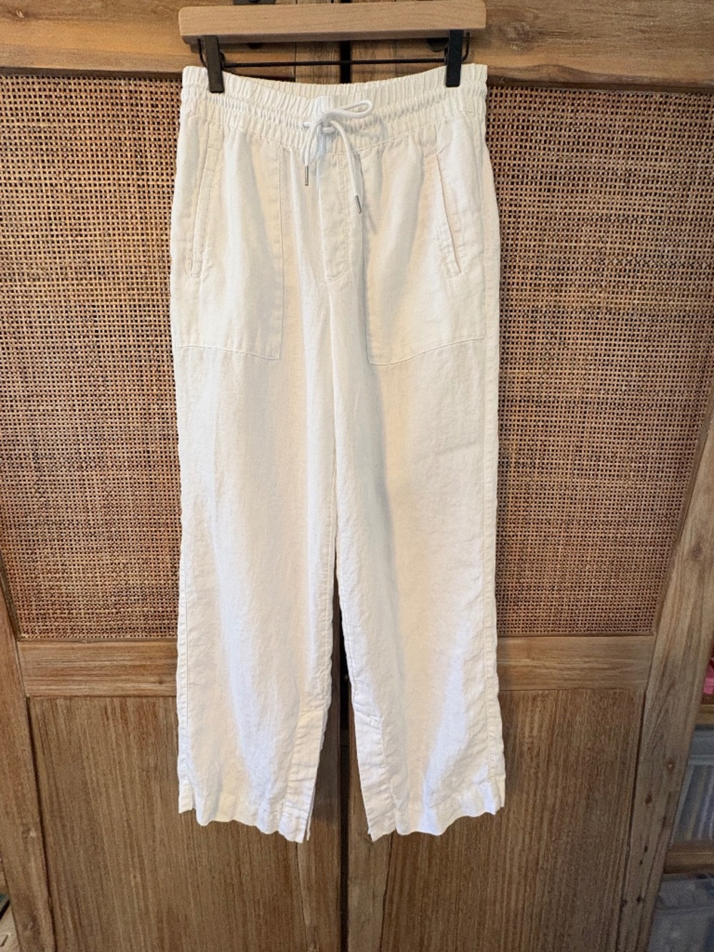 Athleta Retreat Linen High Rise Wide Leg Pant